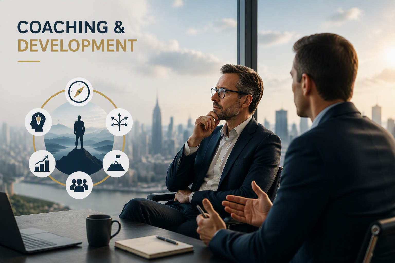 Executive coaching session with a business leader